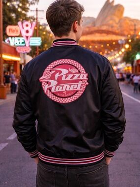 Disney Pizza Planet Bomber Unisex Jacket by Junk Food Toy Story Size XL NWOT